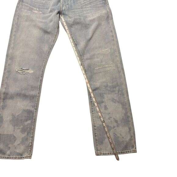 Polo Ralph Lauren Men’s Jeans The Varick Slim Straight Patch Distressed- 30/30 - Picture 8 of 11